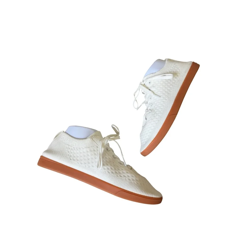 Suavs Sneakers Unisex The Zikler Knit Gum Sole Lightweight White Mens 8 Women 10
